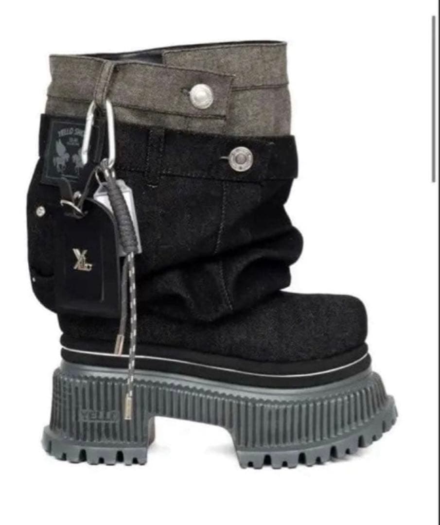 GIO PLATFORM SHORT BOOTS yello イエローブーツ M