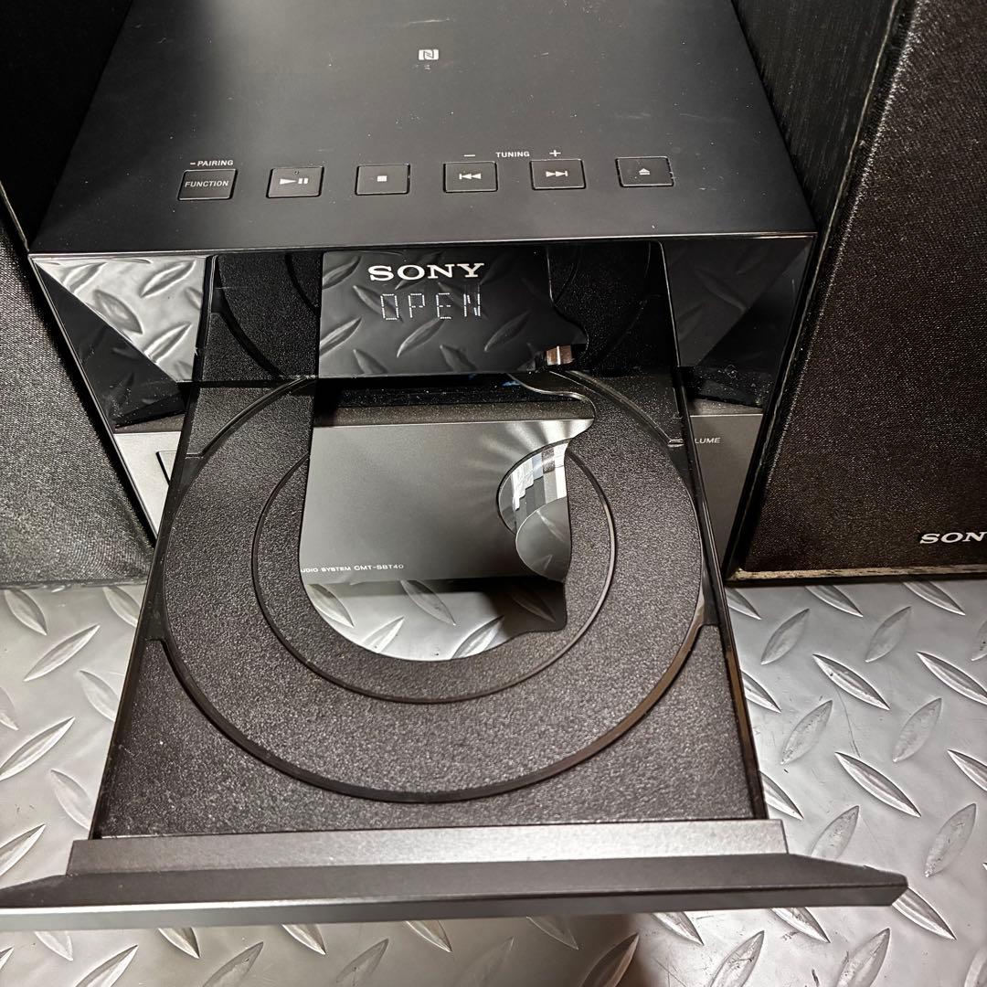 【美品】SONY ミニコンポ CMT-SBT40 リモコン ラジオアンテナ付属