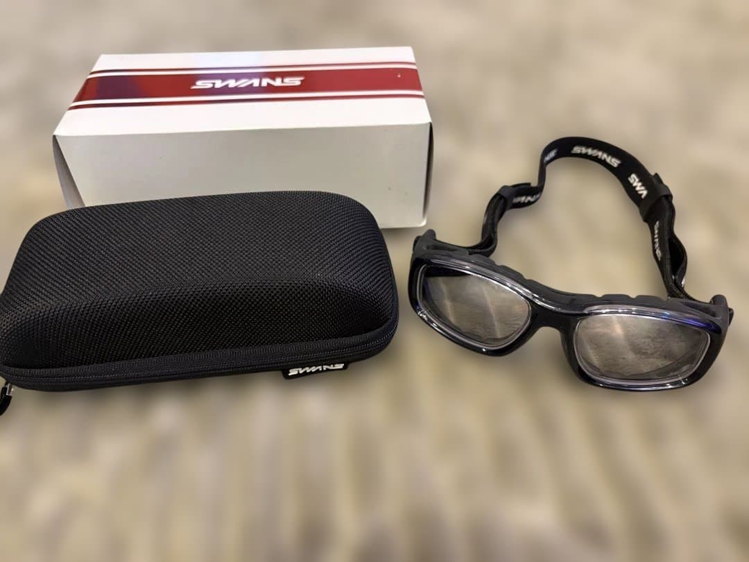 SWANS スポーツメガネ ブラック ケース付き