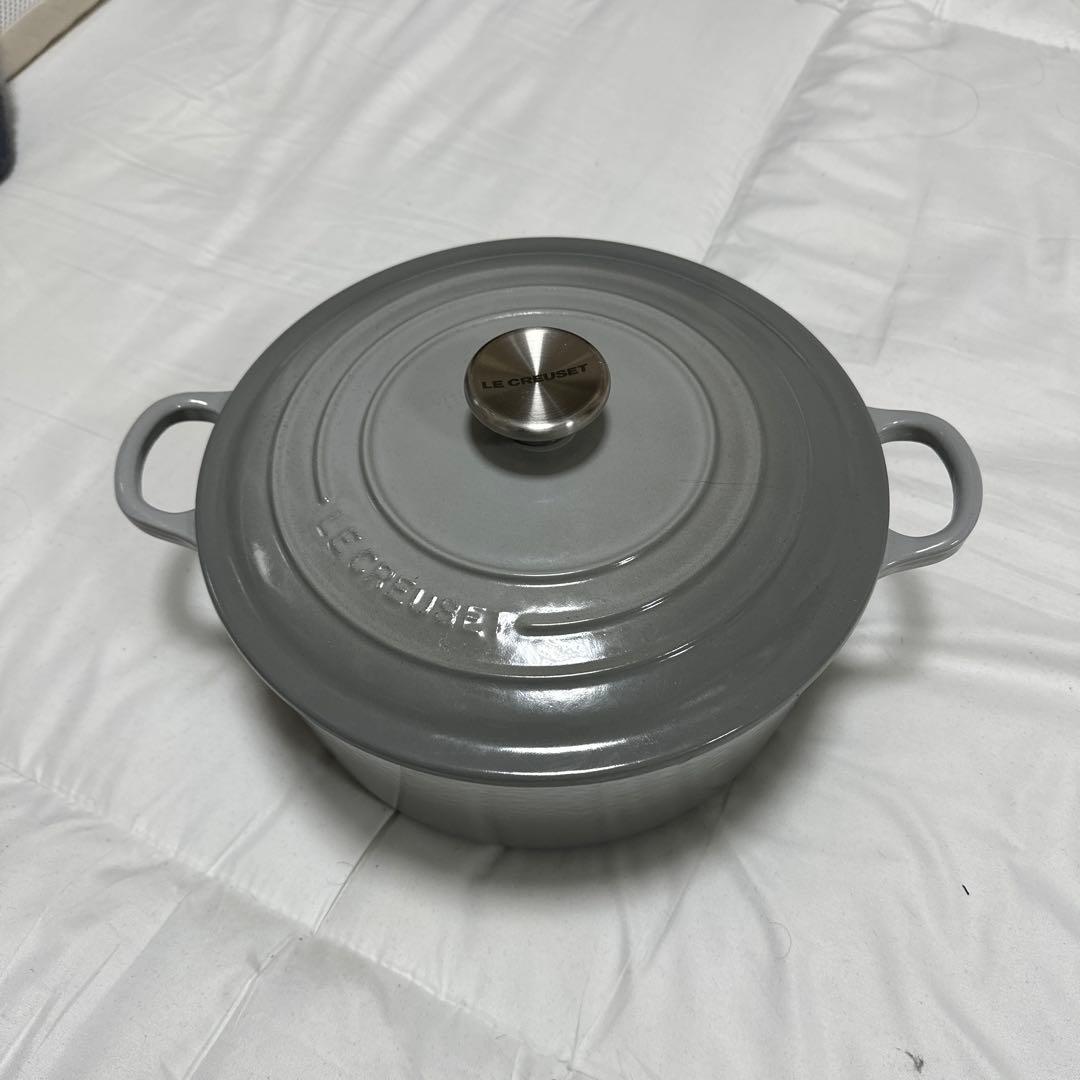 LE CREUSET 鋳鉄製 両手鍋 24cm グレー