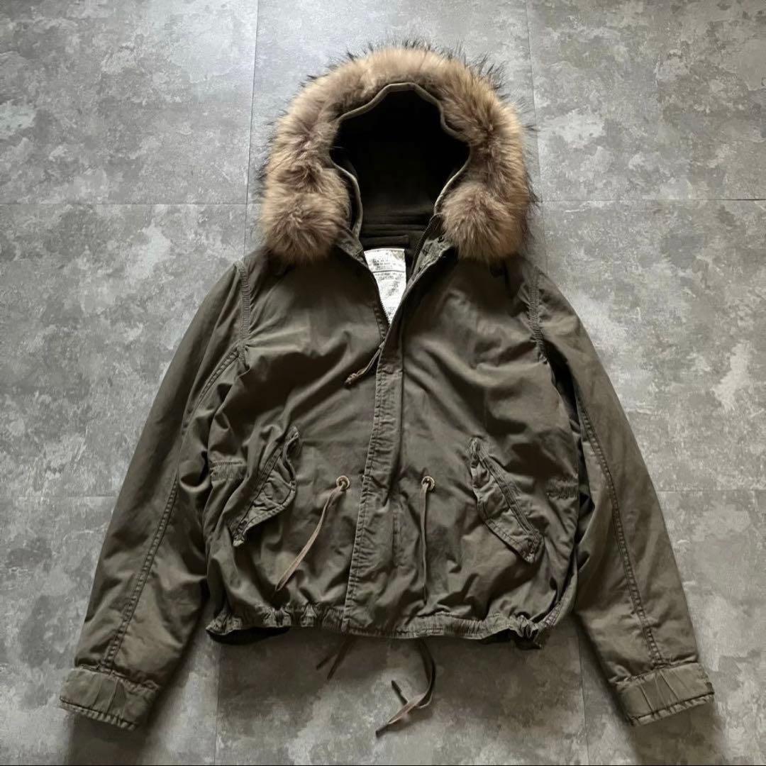 00s GOA fur military short jkt Y2K ライナー付