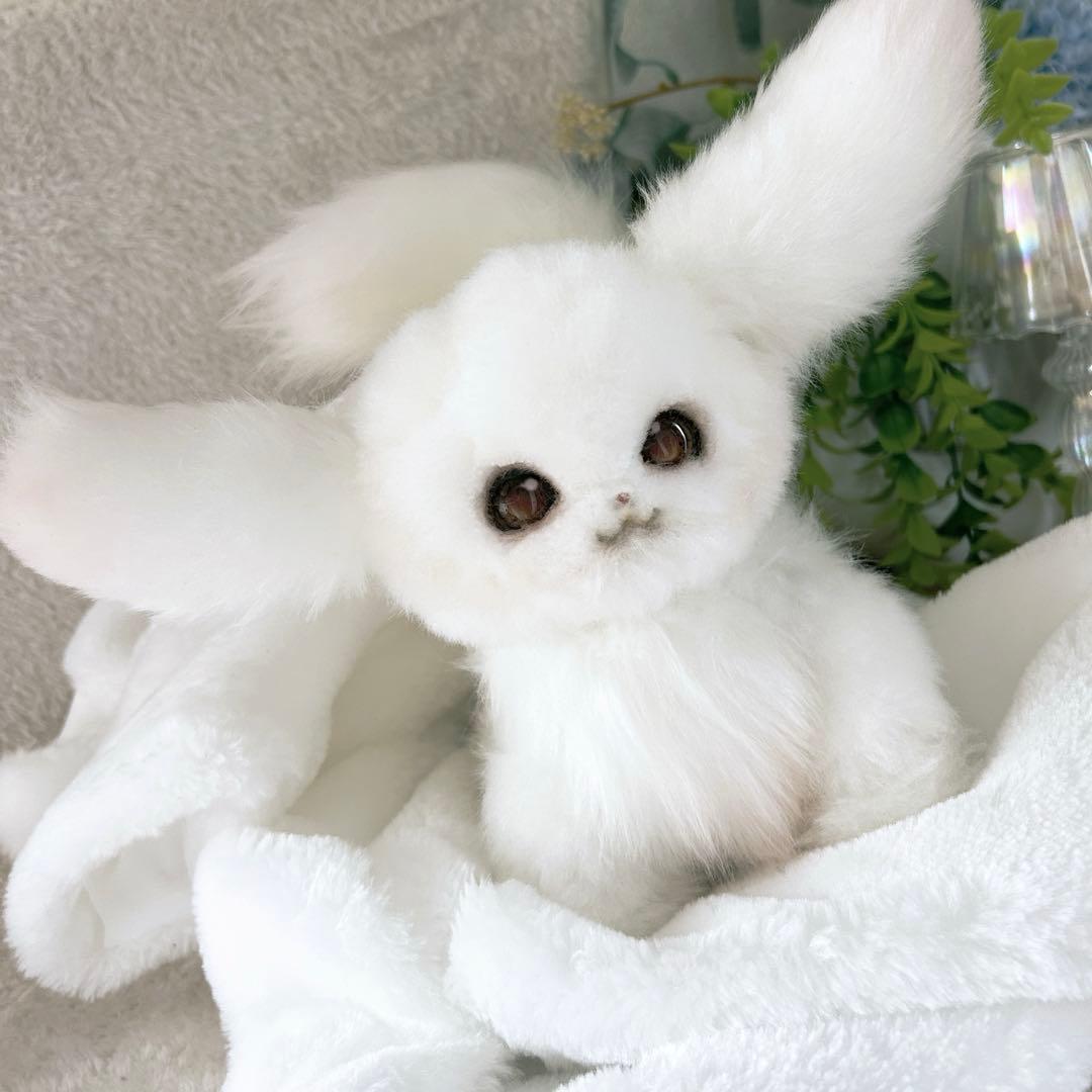 舞*様 ハンドメイド　アートドール　ふわふわ　モモンガ　　ムササビ　妖精　幼獣