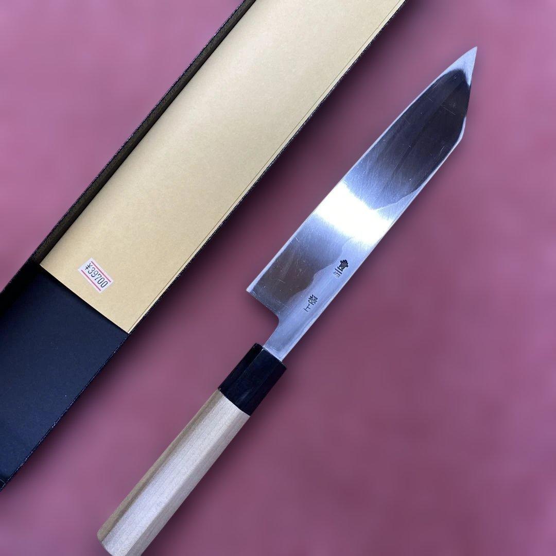 青二鋼　切付型特製万能和包丁　195㎜ 6.5寸