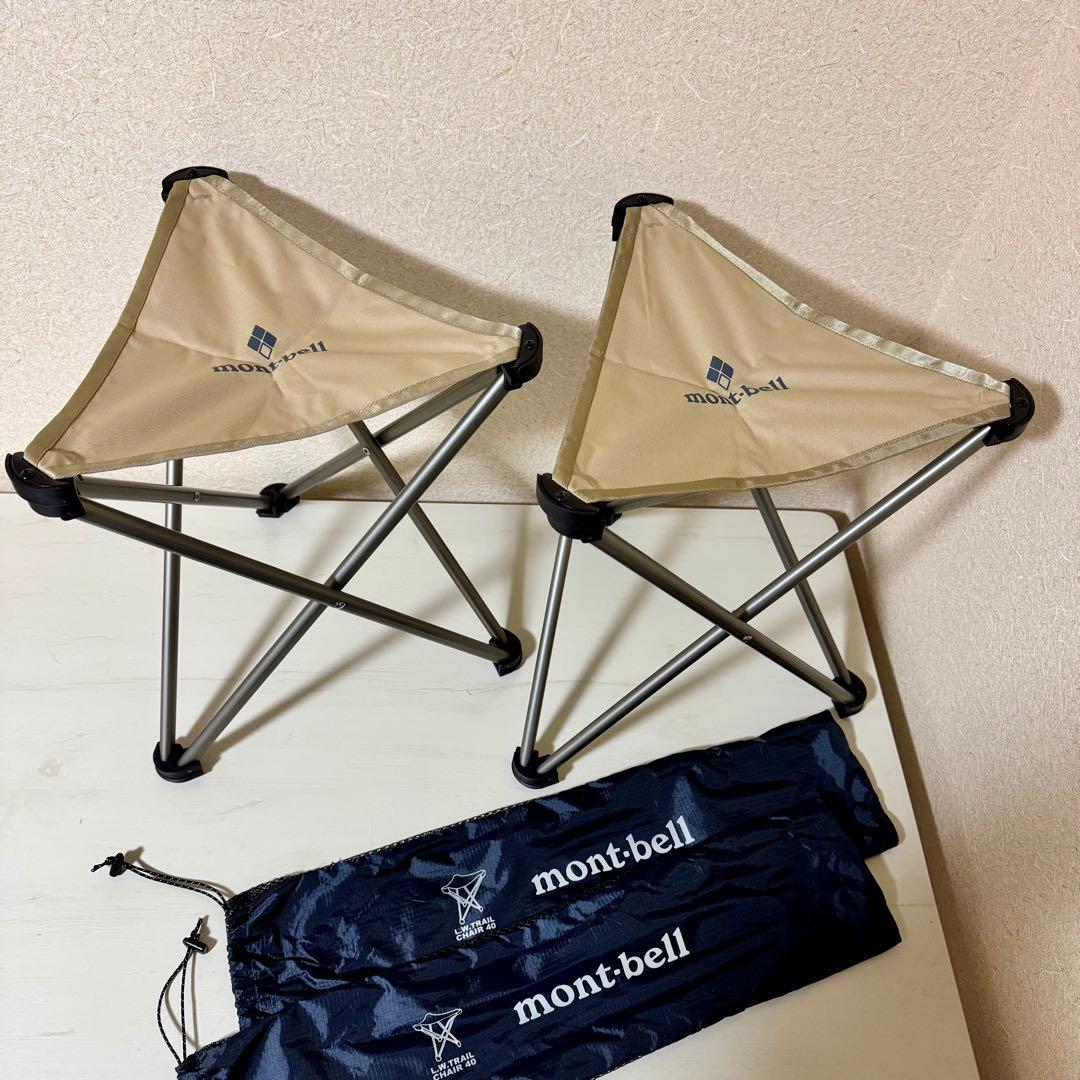 mont-bell モンベルL.W.トレールチェア 40 タン 2点セット