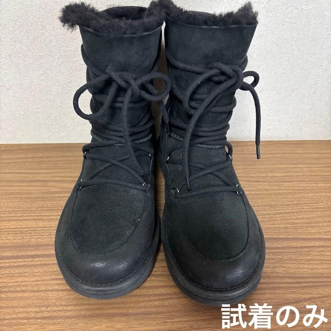試着のみ　UGG ブーツ　黒　24センチ