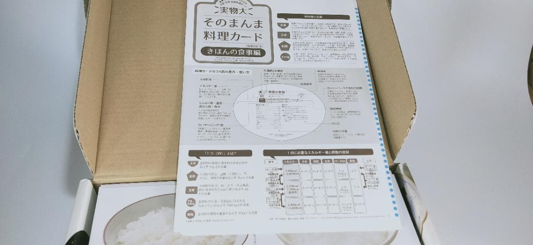 実物大　そのまんま料理カード　きほんの食事編　増補改訂版　B