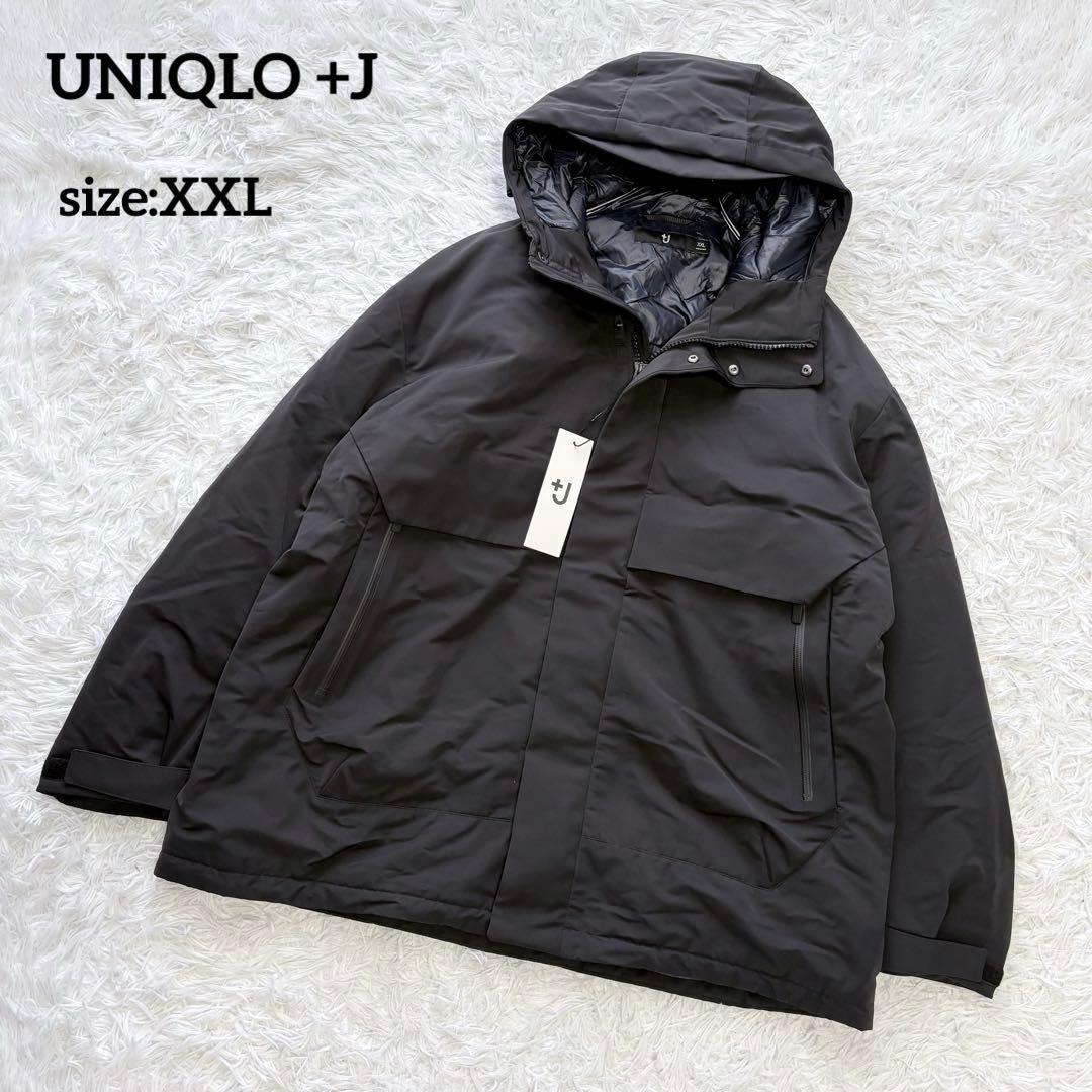 タグ付き未使用✨UNIQLO +J ハイブリッドダウンジャケット 黒 XXL