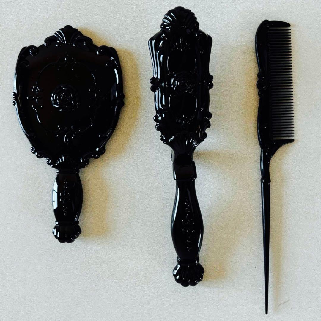 アナスイ　手鏡　ブラシ　クシ　3点　中古品　ミラー　折り畳みブラシ　くし　櫛