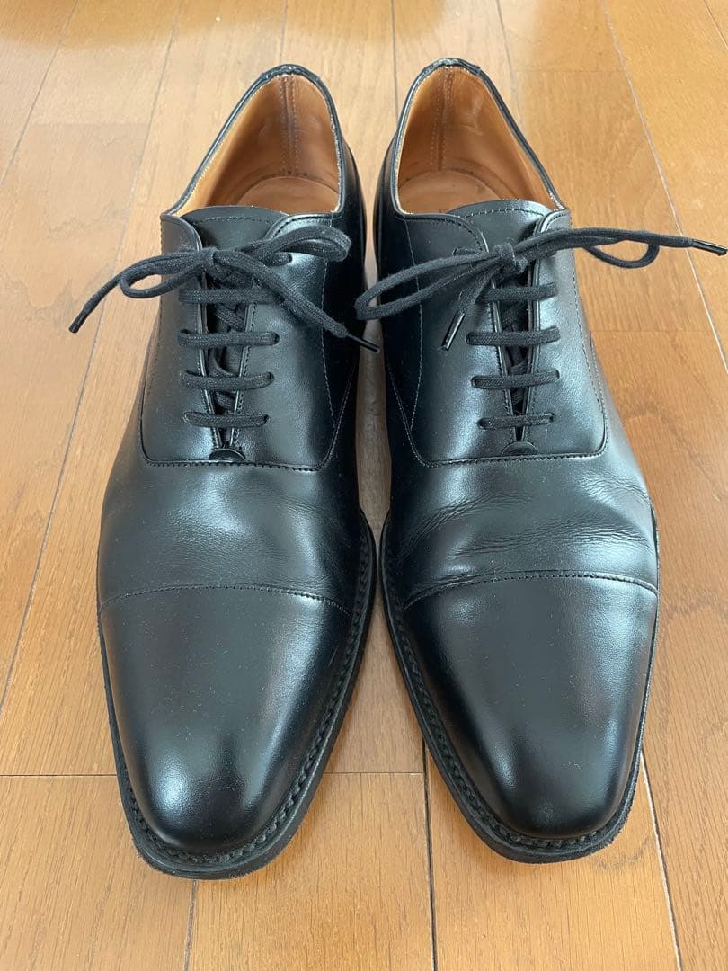 CHEANEY ブラックレザー ドレスシューズ