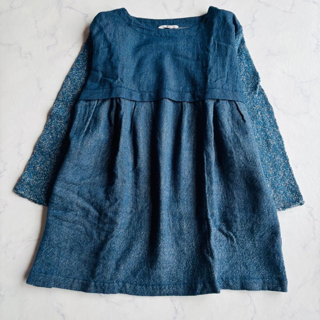 45R チュニック ウールミックス インディゴ