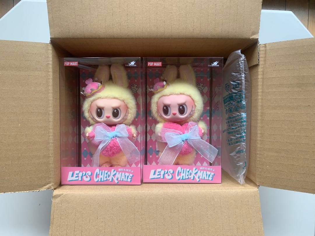 POP MART LET'S CHECKMATE ぬいぐるみ labubu 2個