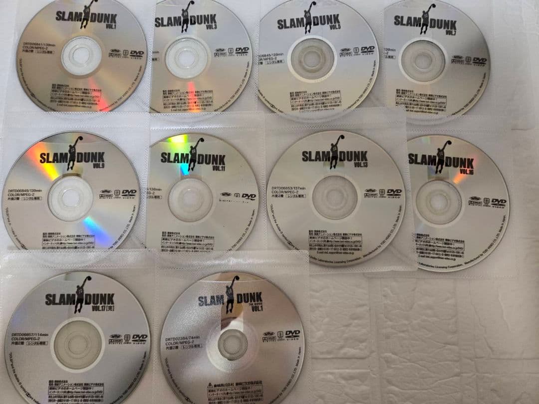 スラムダンク 全巻 + THE MOVIE 2巻 DVD 全19巻セット