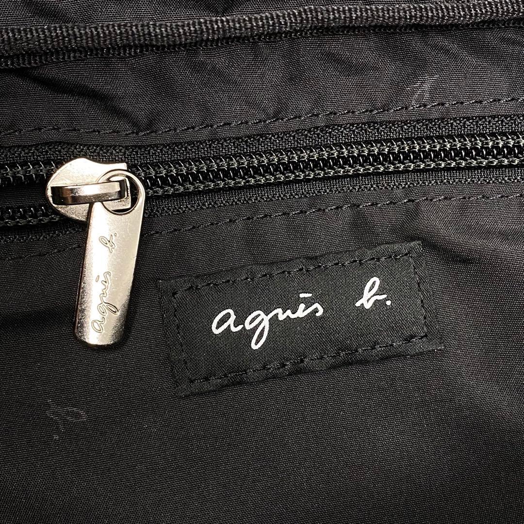 agnes b. ウエストポーチ バッグ ナイロン ブラック アニエスベー 黒