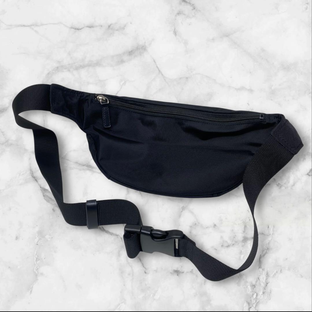 agnes b. ウエストポーチ バッグ ナイロン ブラック アニエスベー 黒