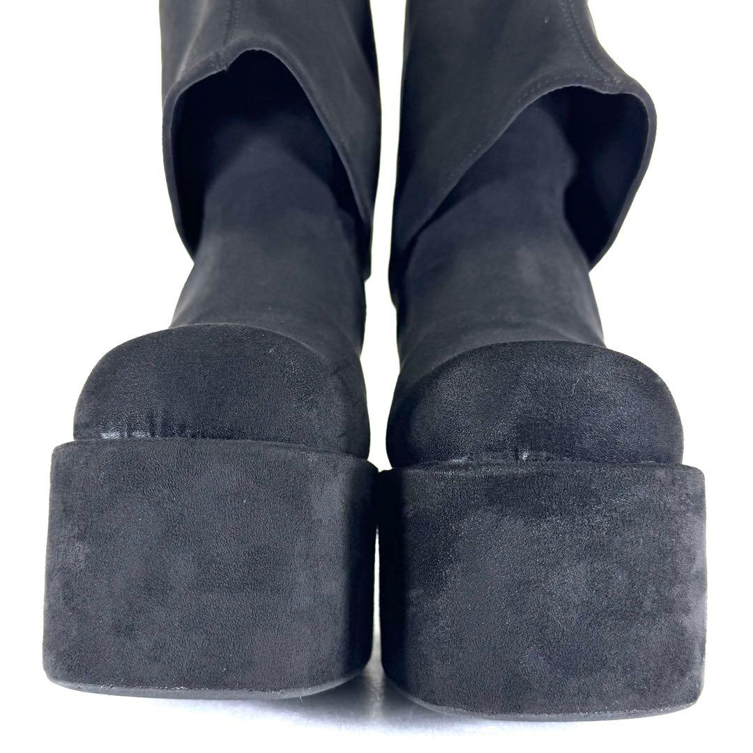 【EMODA】エモダ（23.5cm）ルーズフレアカバーフィットブーツ