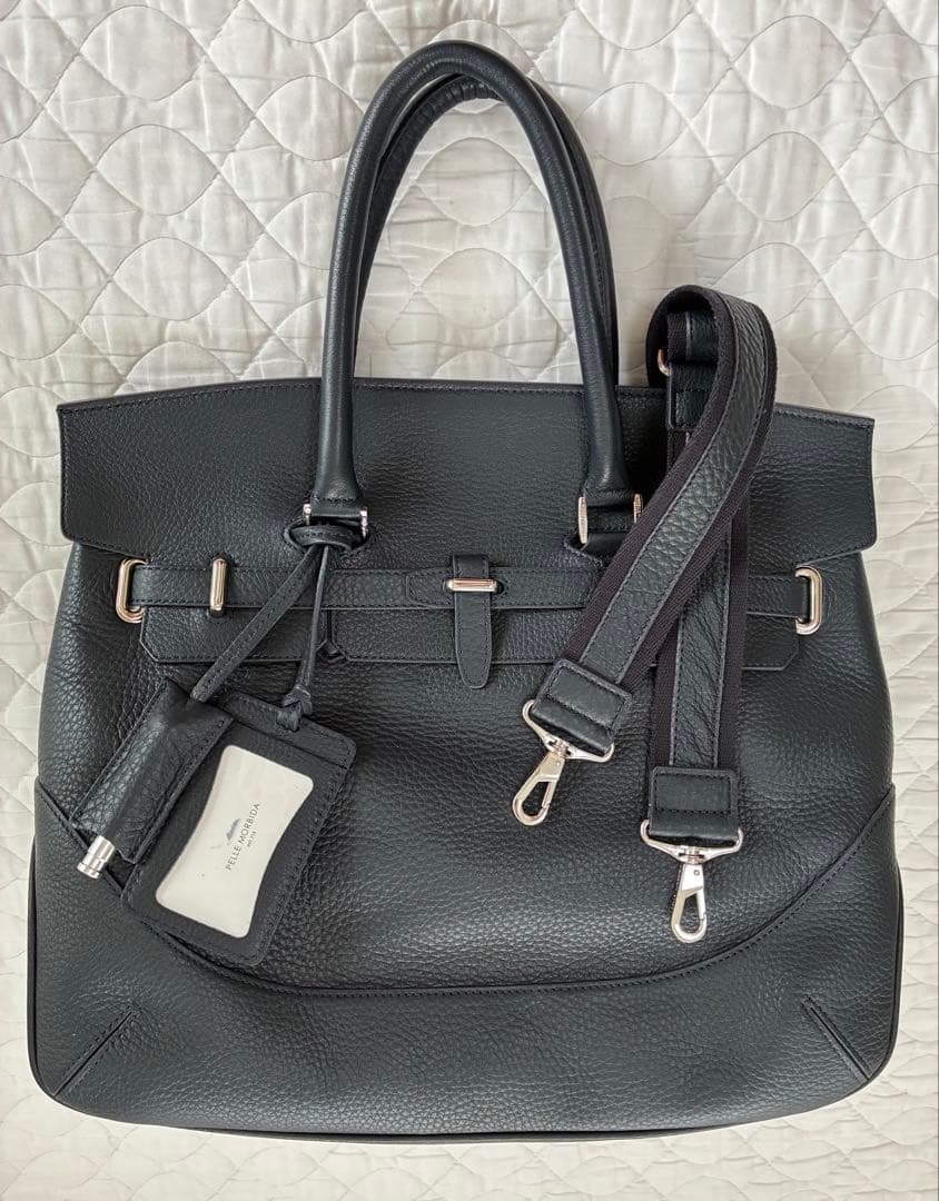 【極美品】 ペッレモルビダ フラップボストン メイデンヴォヤージュ ネイビーM