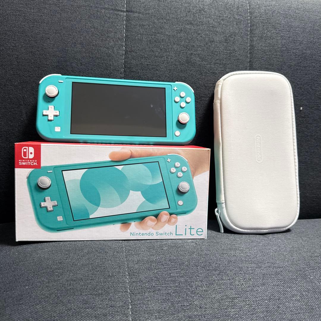 Nintendo Switch Lite ターコイズ　ケース付けます！