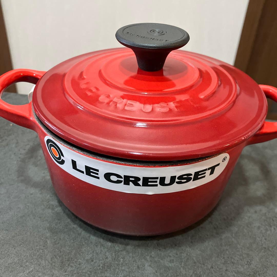 【さとみ様】ル・クルーゼ シグニチャーココット・ロンド 14cm チェリーレッド