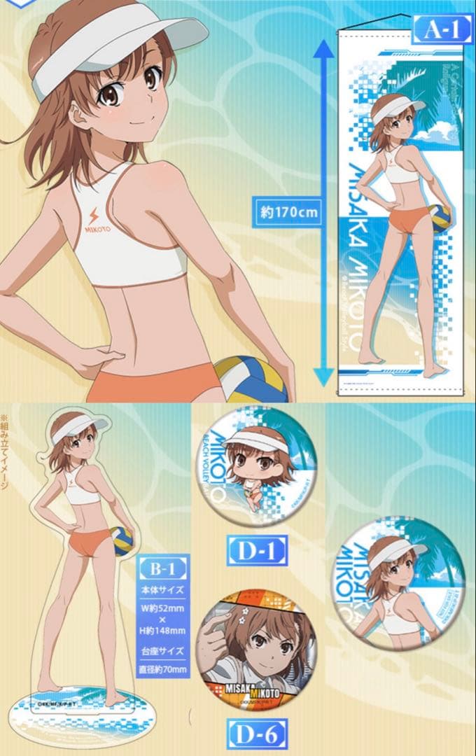 とある科学の超電磁砲 ビーチバレー 御坂美琴 セット