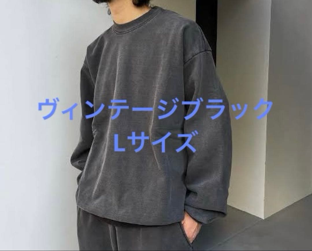 ロサンゼルスアパレル クルーネック スウェット ヴィンテージブラック ロスアパ