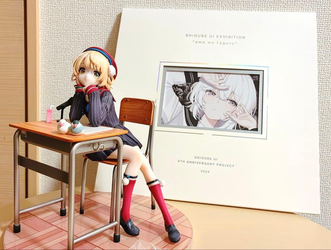 しぐれうい5th Anniversary直筆サイン色紙＆1/7スケールフィギュア