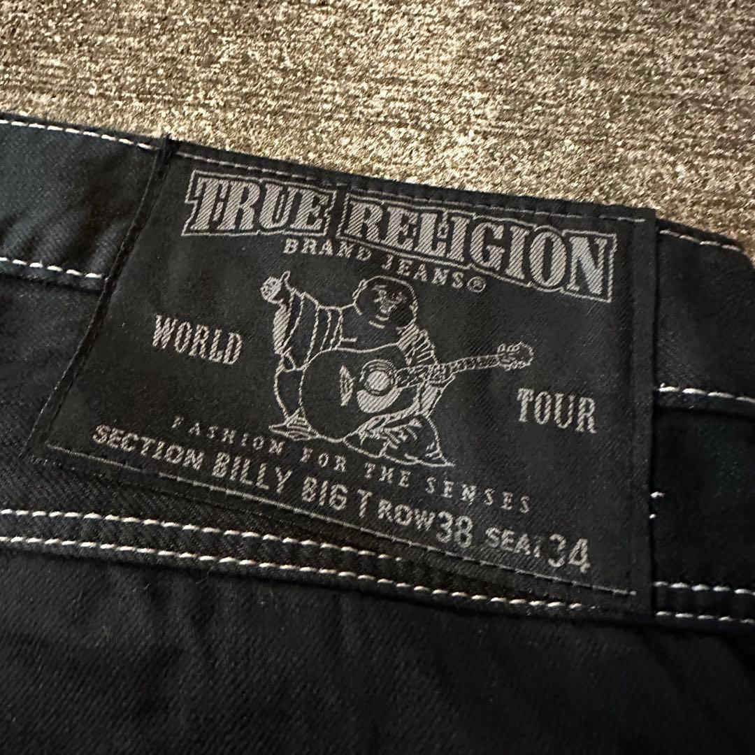 TRUE RELIGION BILLY デニムパンツ ブラックW34 ストレート