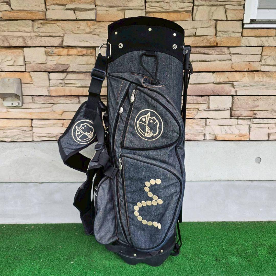 EVISU GOLF デニムキャディーバッグ8分割モデル スタンド機能付き