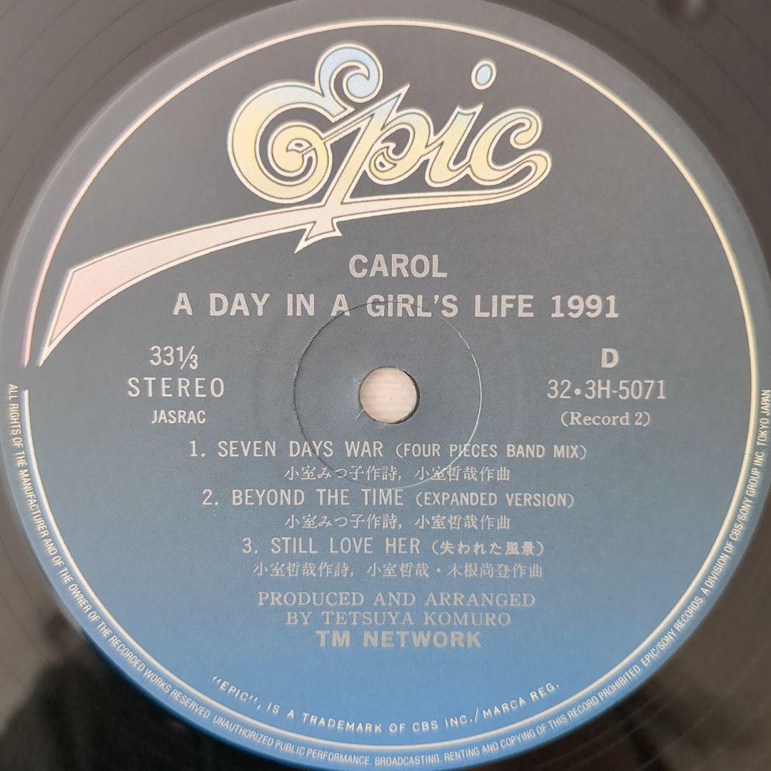 TM NETWORK CAROL レコード 2LP 新品同様