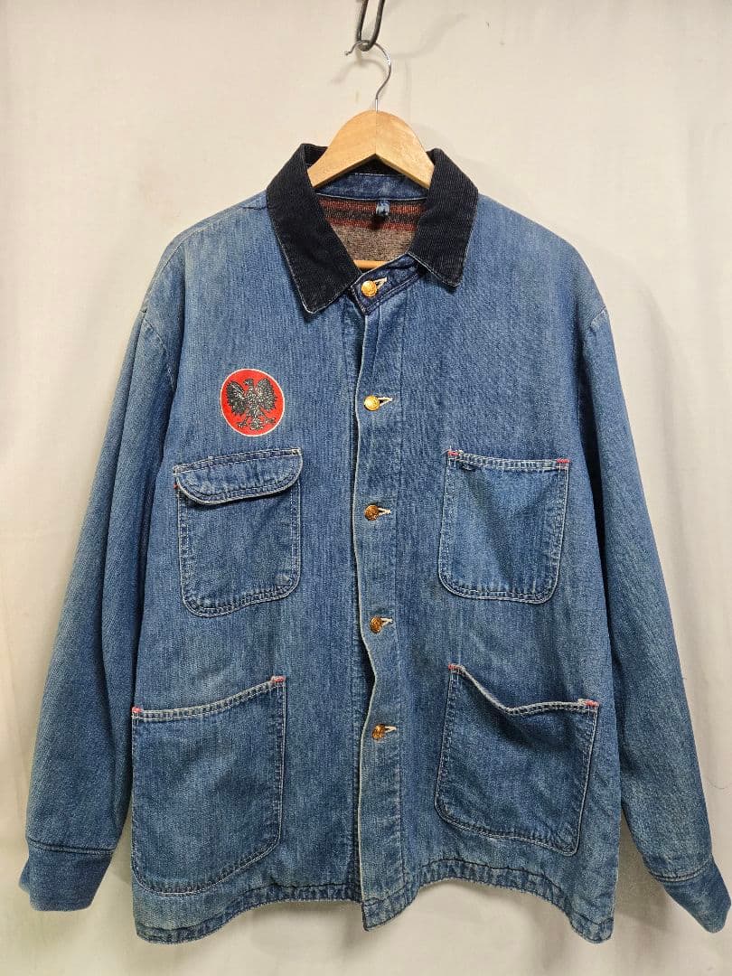 60s70s Wrangler BLUE BELL デニム カバーオール 44