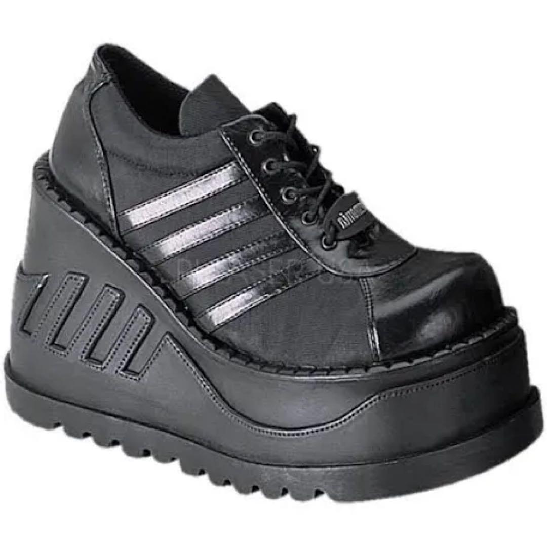 【極美品】デモニア Demonia 厚底スニーカー ブラック US6