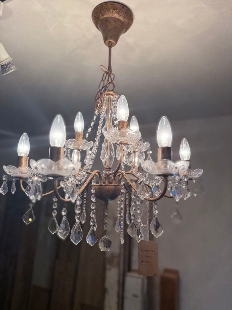 【展示品】クラシックシャンデリア 9灯 クリスタル装飾