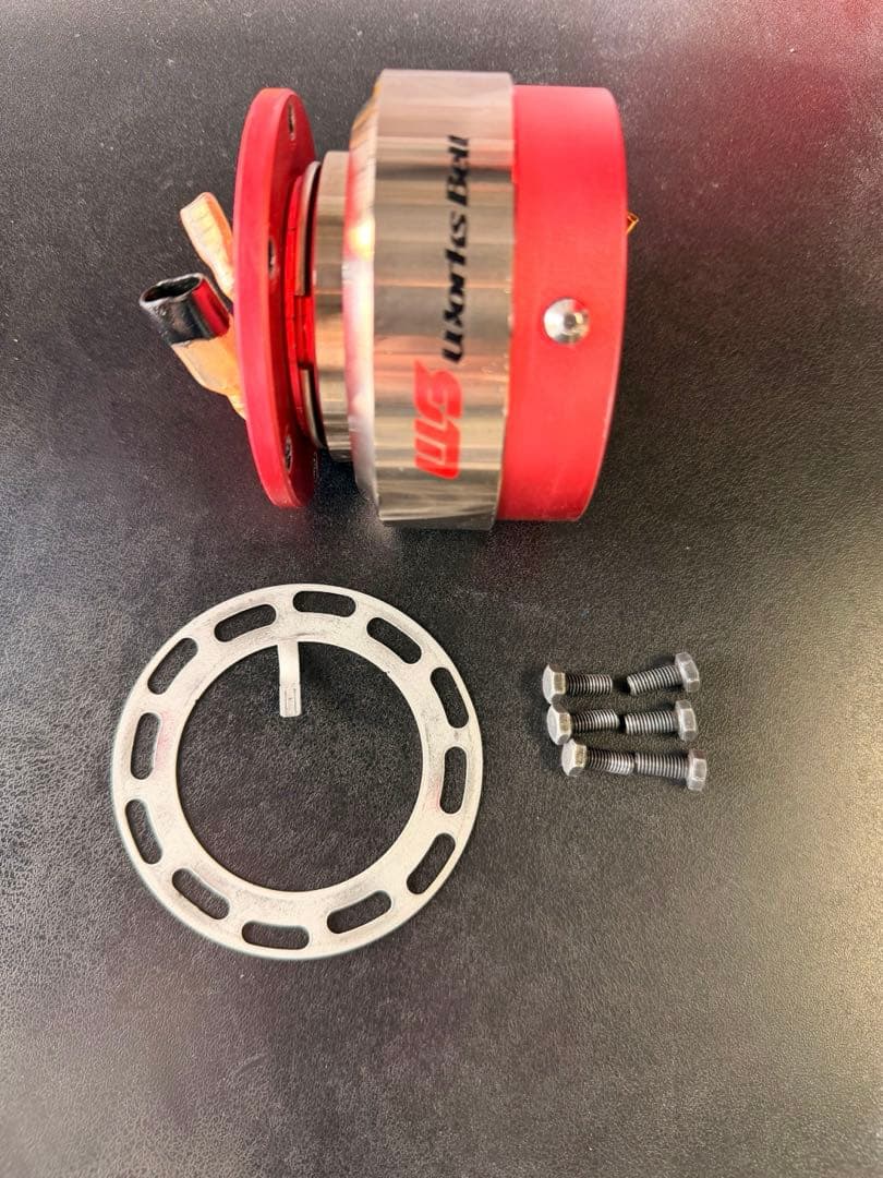 け*ん様 ワークスベル ラフィックス レッド ボルト・アースリング付