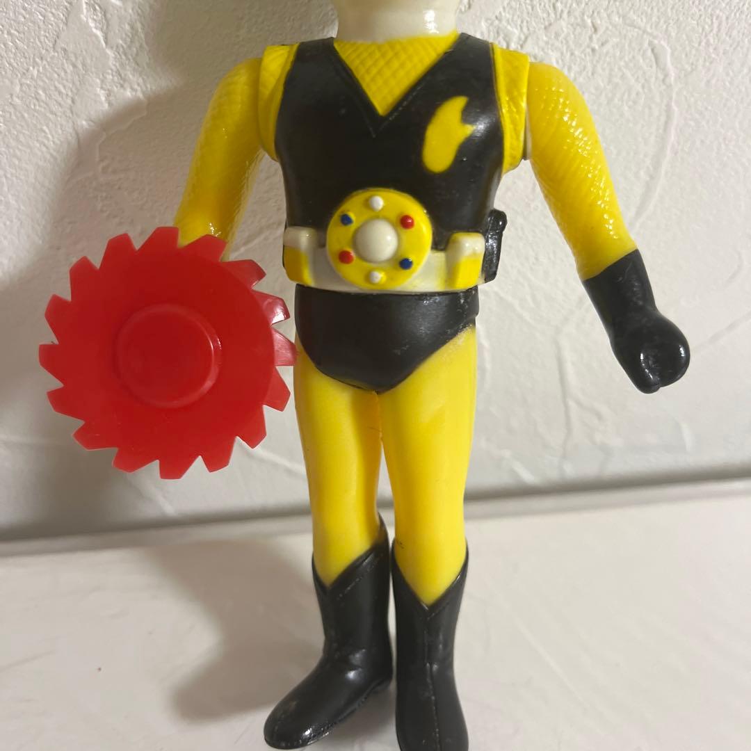 ⚠️激レア・貴重　忍者キャプター　金忍　ミニソフビ　昭和レトロ　当時物