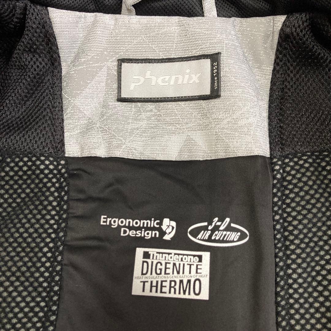 【美品】フェニックス phenixスキーウェア 上下 セット Mメンズ白グレー黒