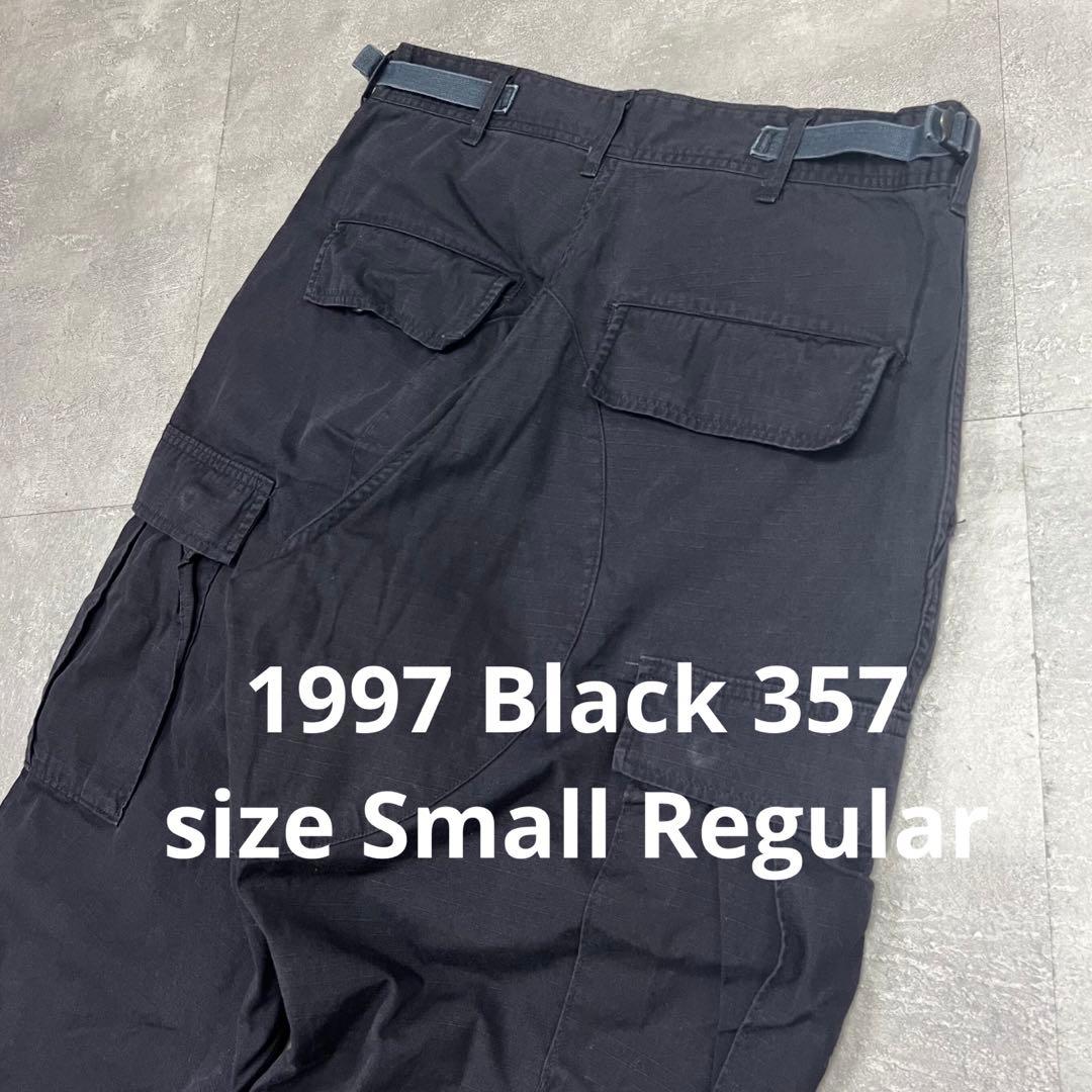 1997米軍ブラック357BDUミリタリーカーゴーパンツ古着ヴィンテージアメリカ