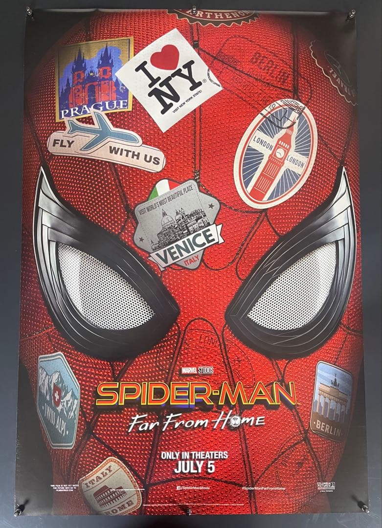 *枚数限定*映画館用両面印刷ポスターUS版:スパイダーマン ファーフロムホーム