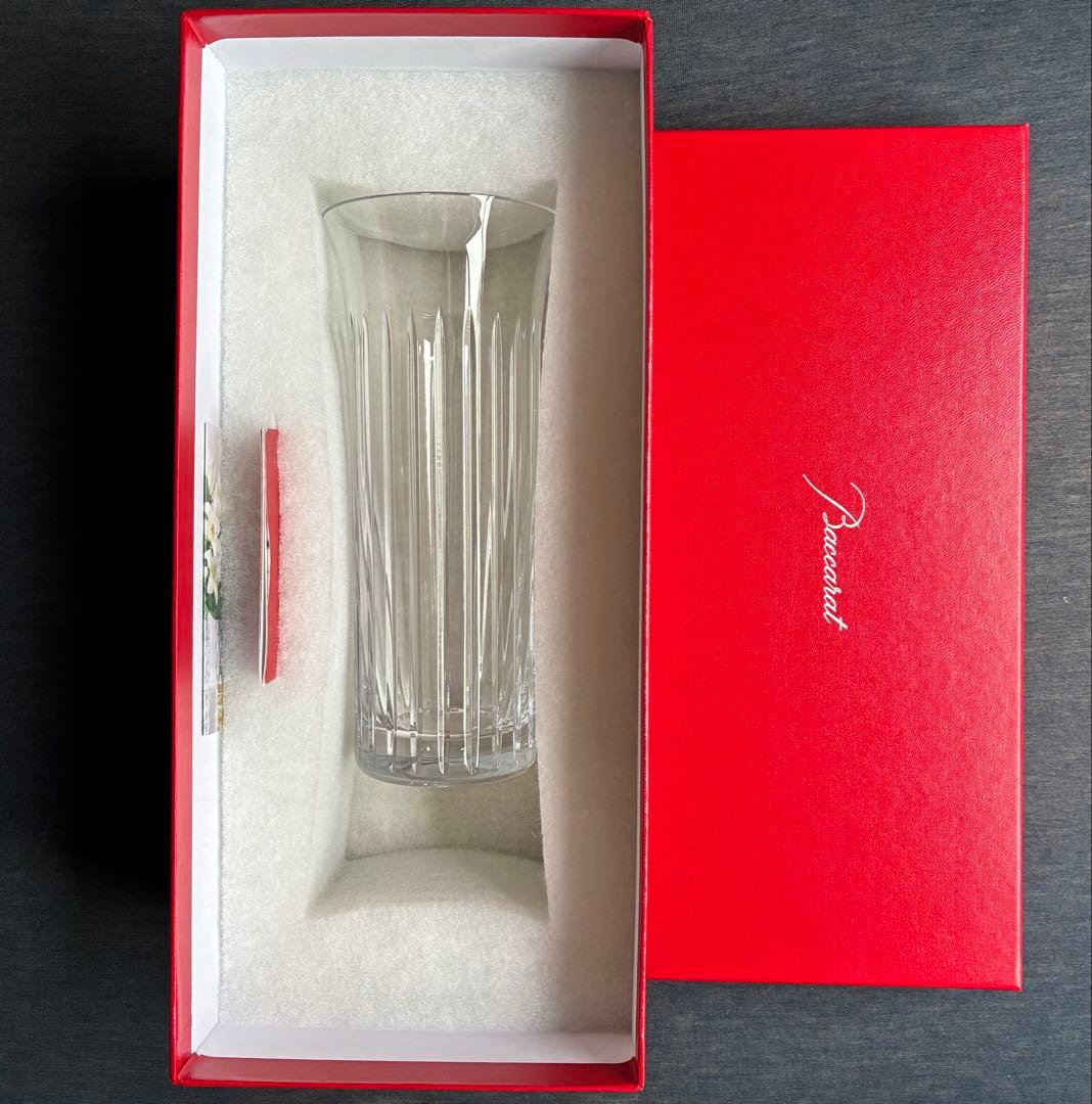 【値下げ】【新品 未使用】Baccarat クリスタル フローラベース 18cm