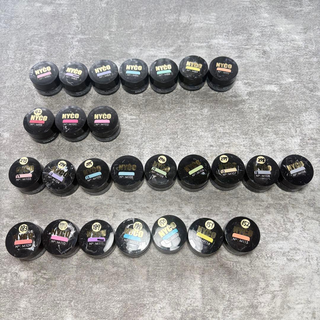 ニコジェル NYCOJEL 26点セット まとめ カラー パステル ダスティ