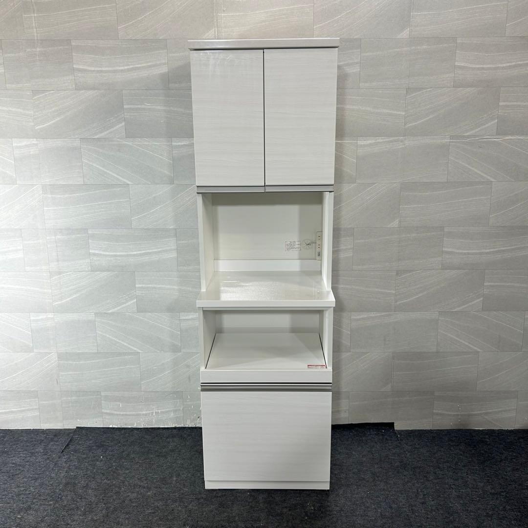 ニトリ 食器棚 リガーレ 60cm ホワイト キッチンボード 家具d4435