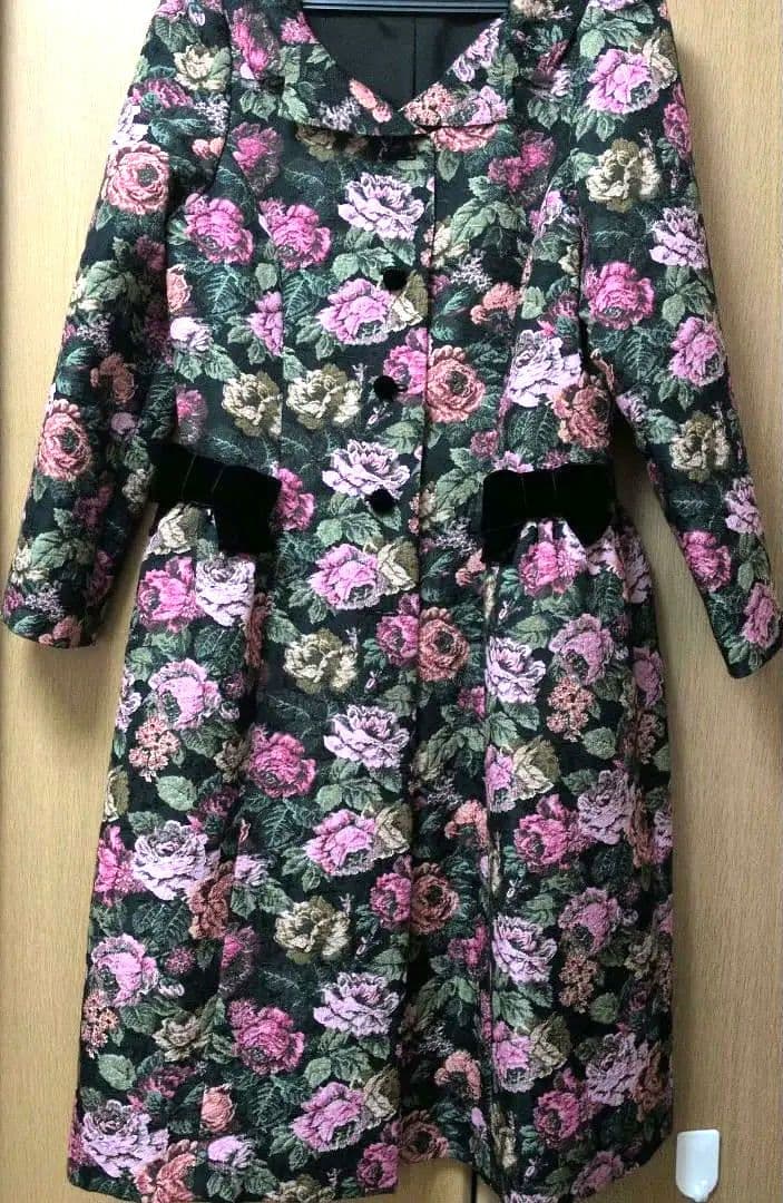 【試着のみ】エムズグレイシー　ゴブラン調ワンピース/コート　サイズ42