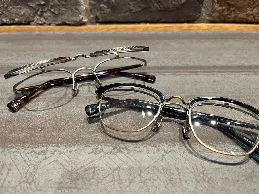 ★ 新品未使用 ★ 金子眼鏡　KM-74　BK　サーモント型　跳ね上げ式