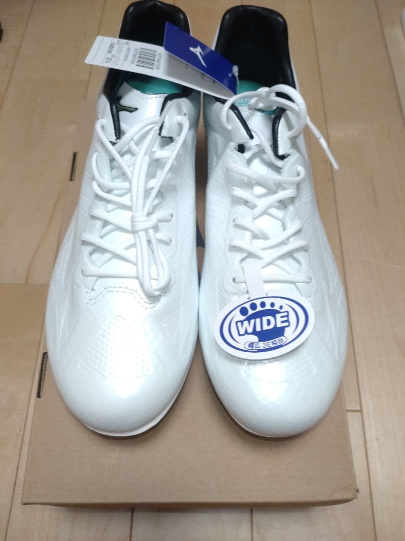 ミズノ スパイク 野球 白 ライトレボエリート2ワイド 27.0 高校野球対応