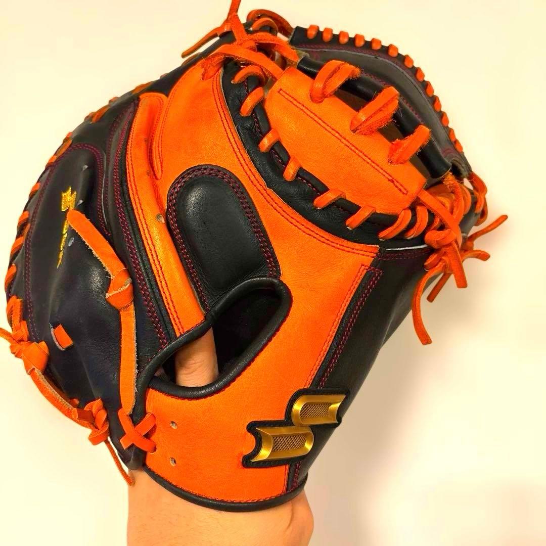 SSK 軟式野球グローブ オレンジ黒