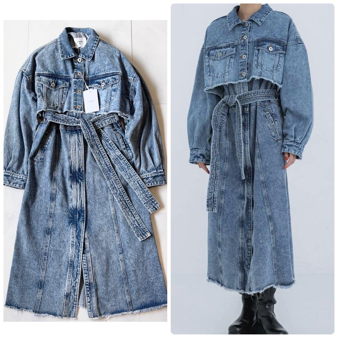 新品 アメリ MANY WAY VERSATILE DENIM COAT デニム