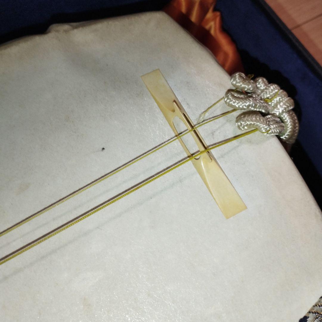 三味線　中棹　ケースや糸付き　民謡　楽器　和楽器　送料無料