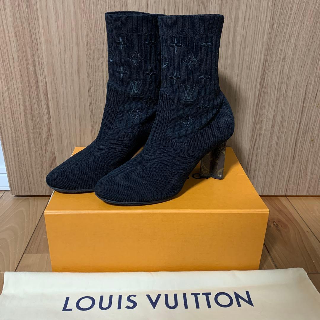 LOUIS VUITTON　シルエットアンクルブーツ　38
