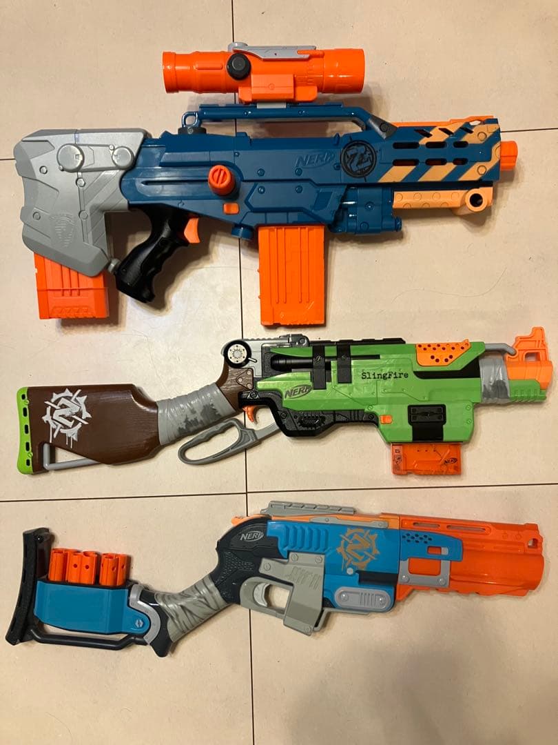 ナーフ　スレッジファイア　スリングファイア　ロングショット　まとめ売り　NERF