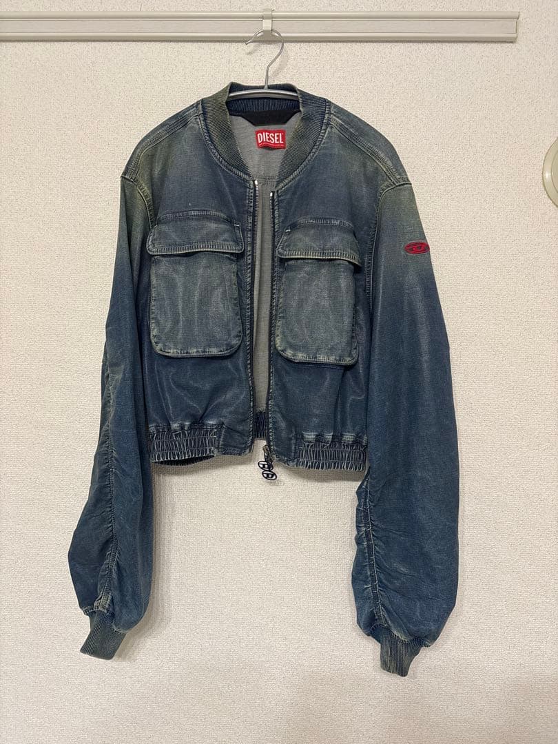 破格❗️ルセラフィム　ユンジン着用DIESEL 短丈デニムボンバージャケット　M