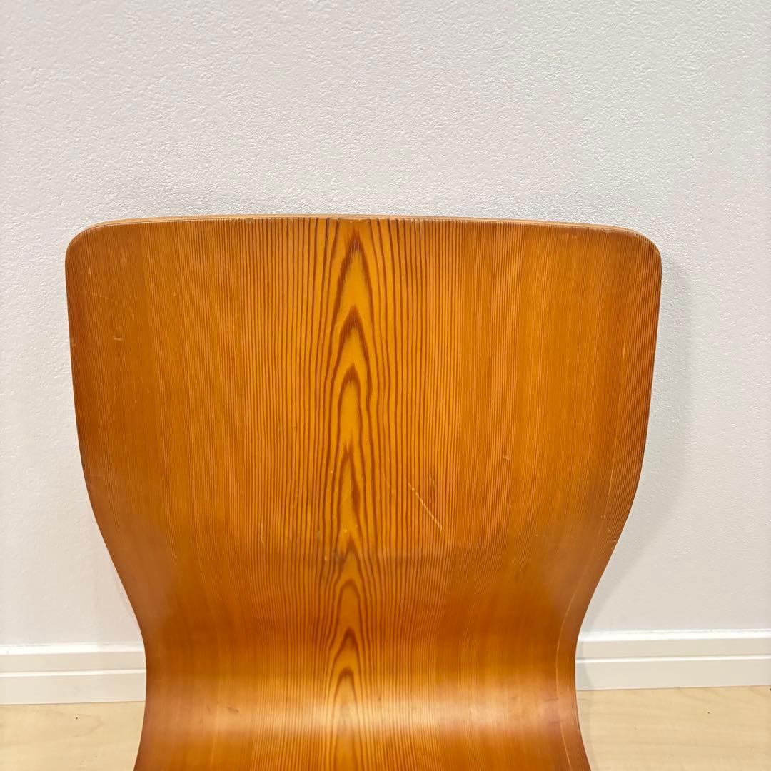 天童木工　曲げ椅子　曲げ座椅子　3脚セット