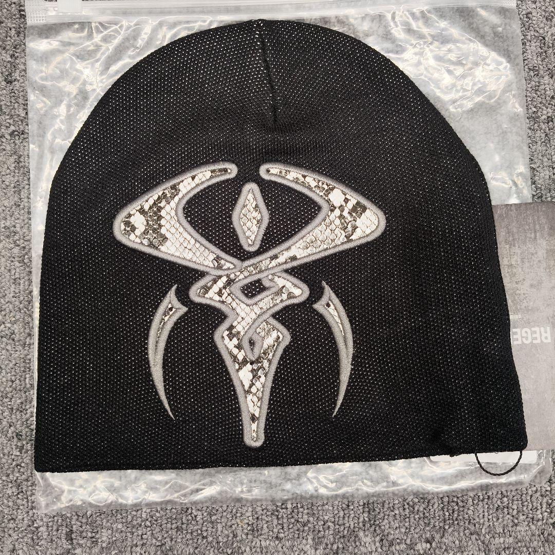 REGEN ZONE 25FW「SIAU」狩猎兽瞳蛇纹刺绣拼皮冷帽